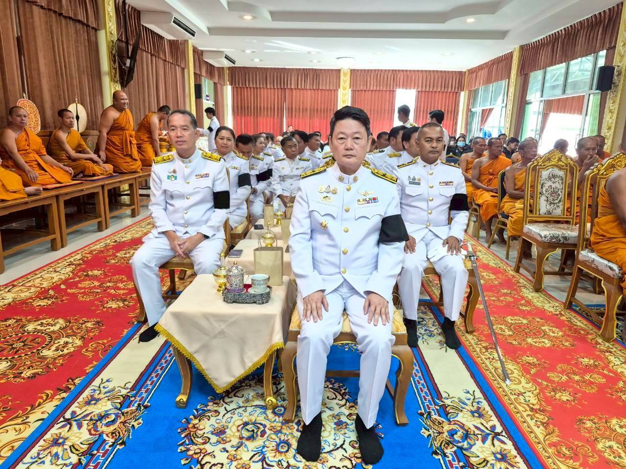 อำเภอสระโบสถ์ โดยสำนักงานพัฒนาชุมชนอำเภอสระโบสถ์ ร่วมพิธีบำเพ็ญพระราชกุศลสตมวาร (100 วัน) สมเด็จพระนางเจ้าสิริกิติ์ พระบรมราชินีนาถ พระบรมราชชนนีพันปีหลวง